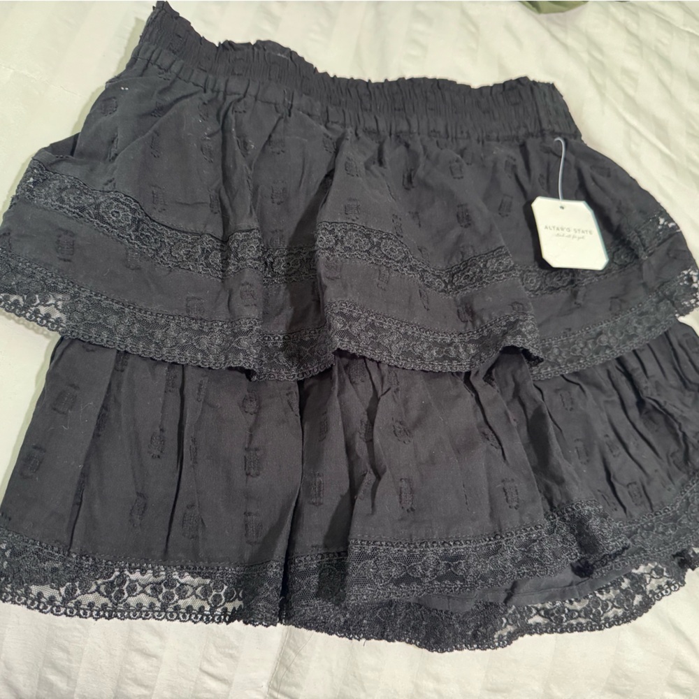 Altar'd State Black Lace Skirt